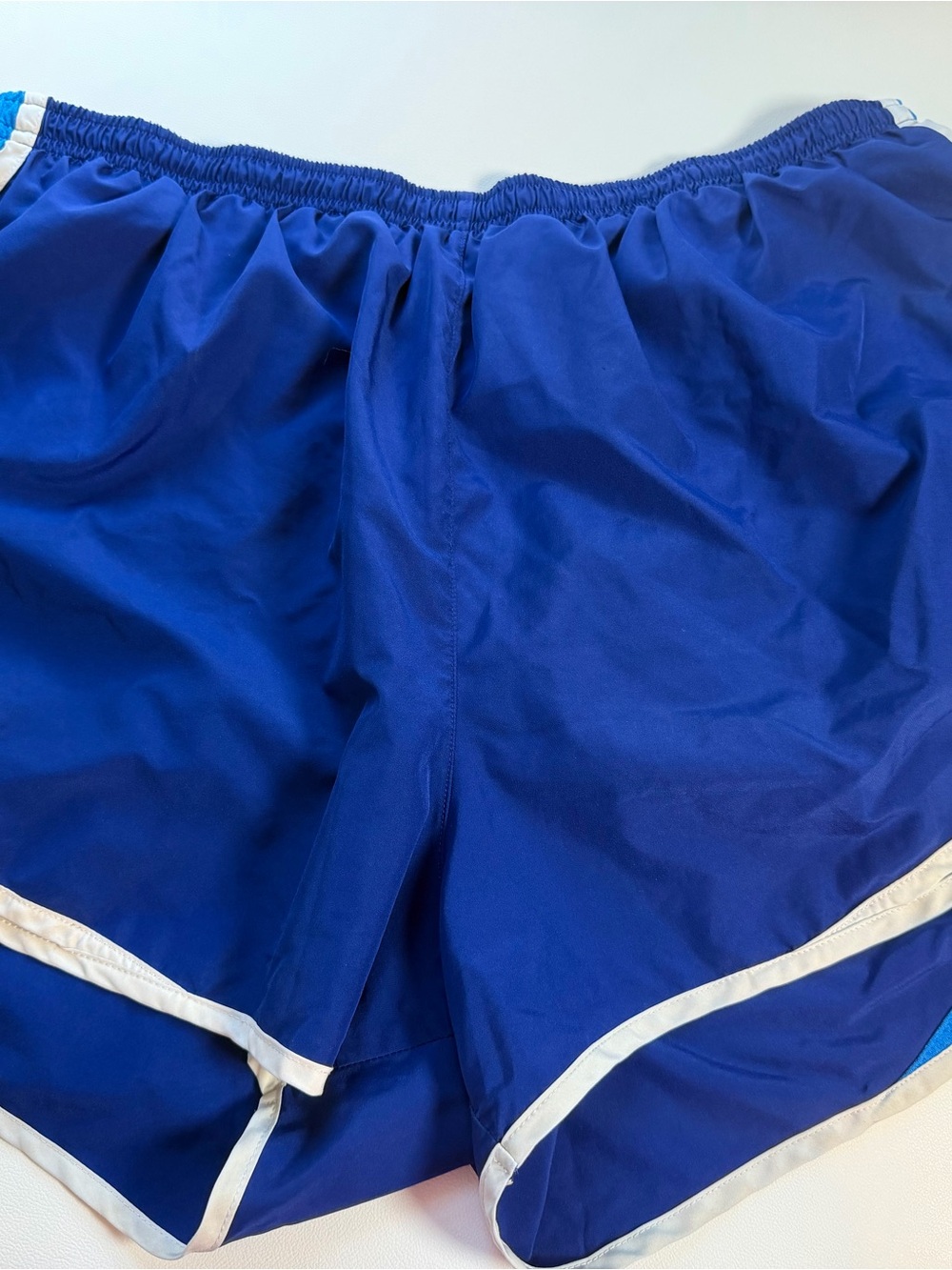 Nike Women's Athletic Shorts in Royal Blue with White Trim